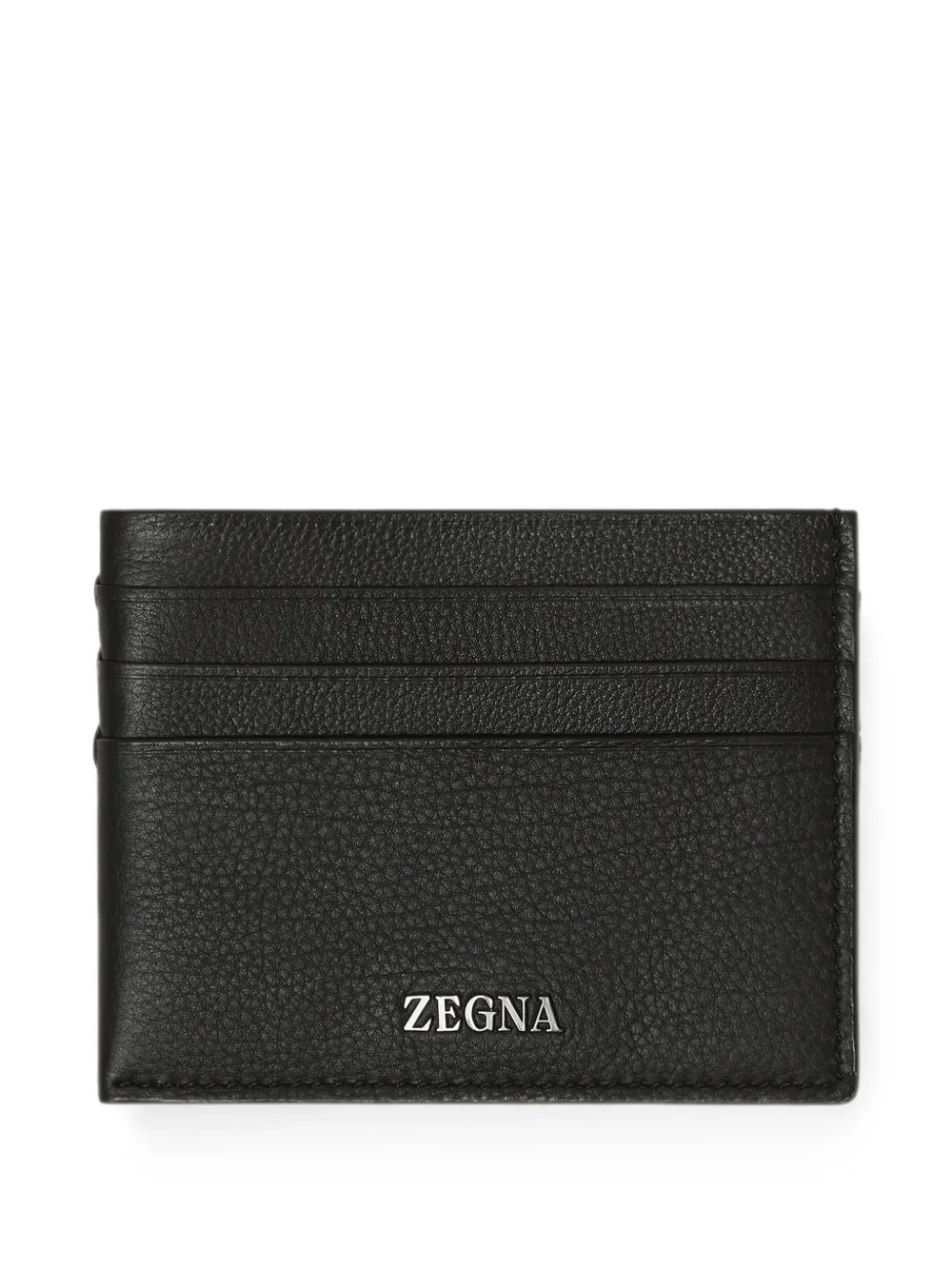 Zegna Donkergroene SECONDSKIN pasjeshouder Zwart