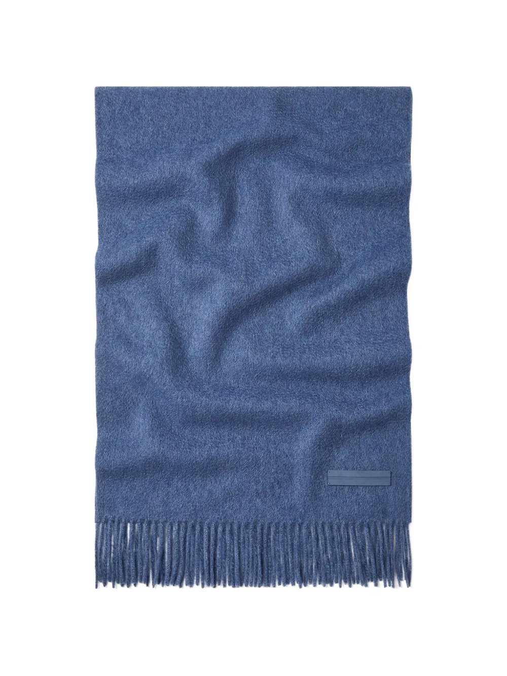 Zegna Oasi cashmere fringed scarf - Blu