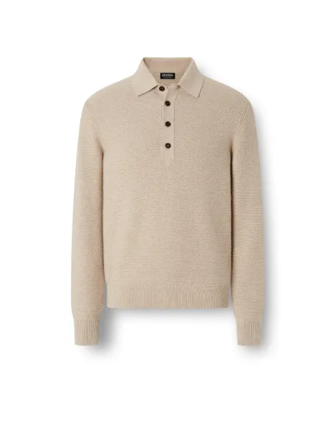 Zegna polo Oasi en cachemire