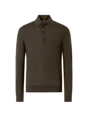 Brunello Cucinelli カシミア ポロシャツ | ブラウン | FARFETCH JP