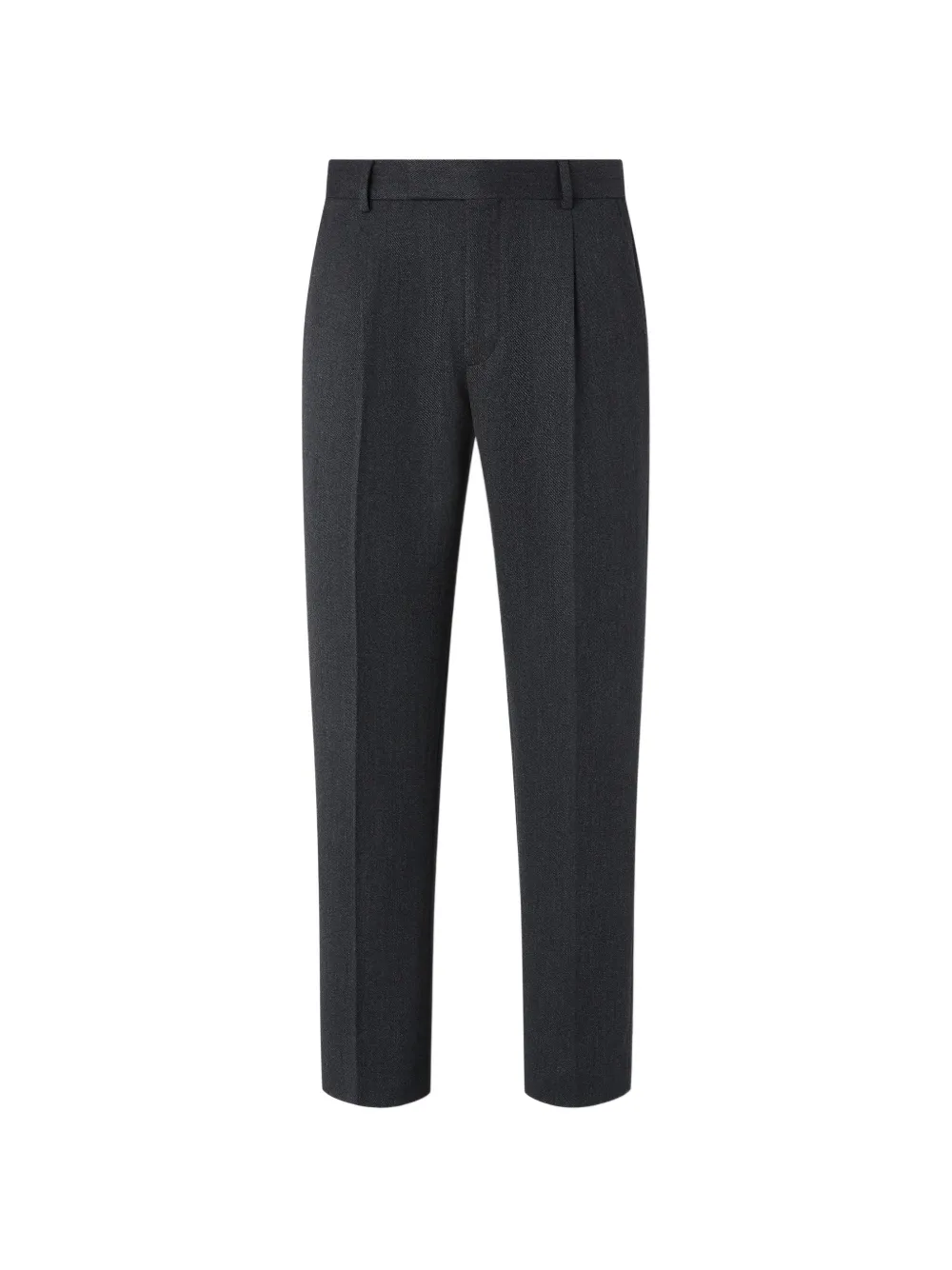 Zegna Pantaloni grigi in lana e cashmere con effetto mélange - Grigio