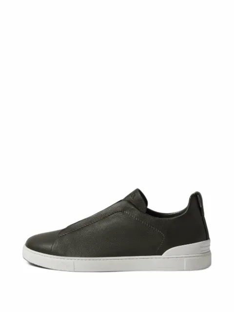 Zegna dark olive-green Triple Stitch™ SECONDSKIN sneakers