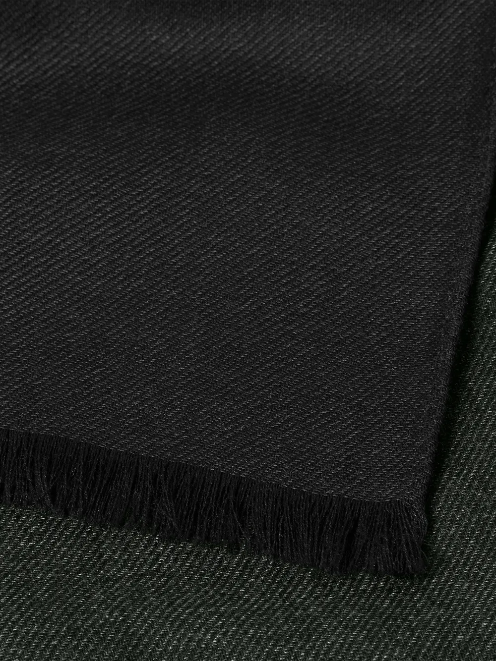 Zegna Donkergrijze sjaal van wol en kasjmier Grijs