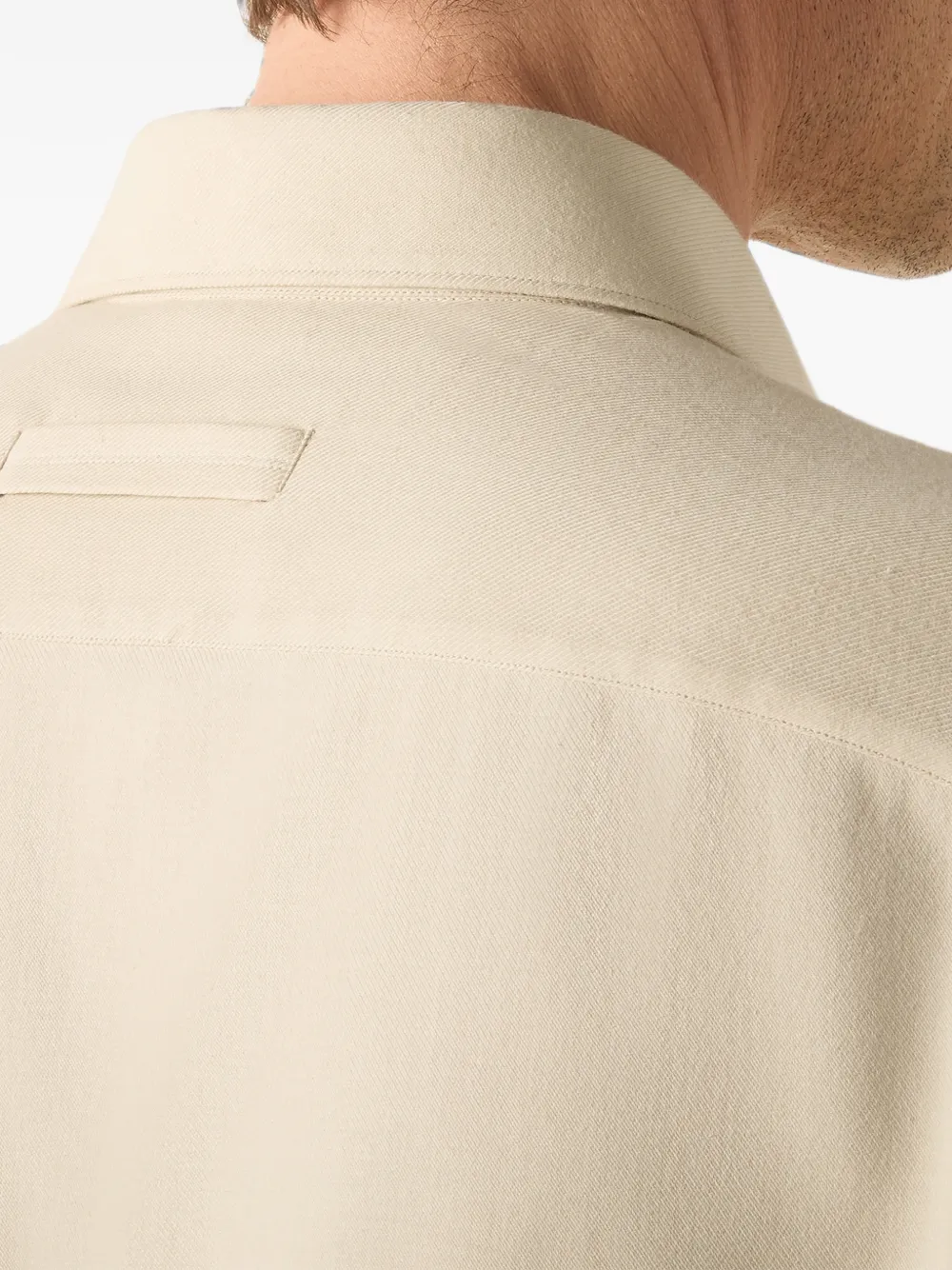 Zegna Cashco crèmewit overhemd Beige
