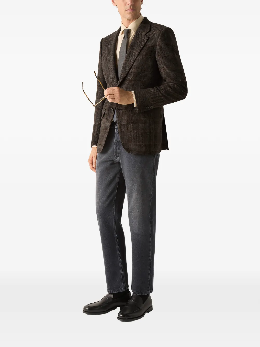 Zegna Cashco crèmewit overhemd Beige