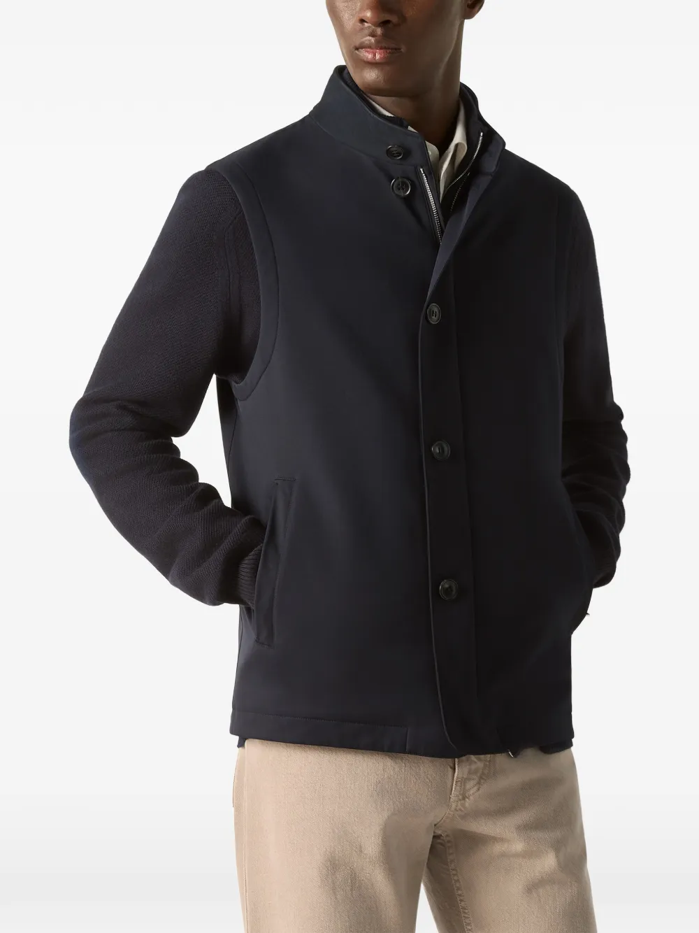 Zegna Motorin 50cc microvezel bodywarmer Blauw