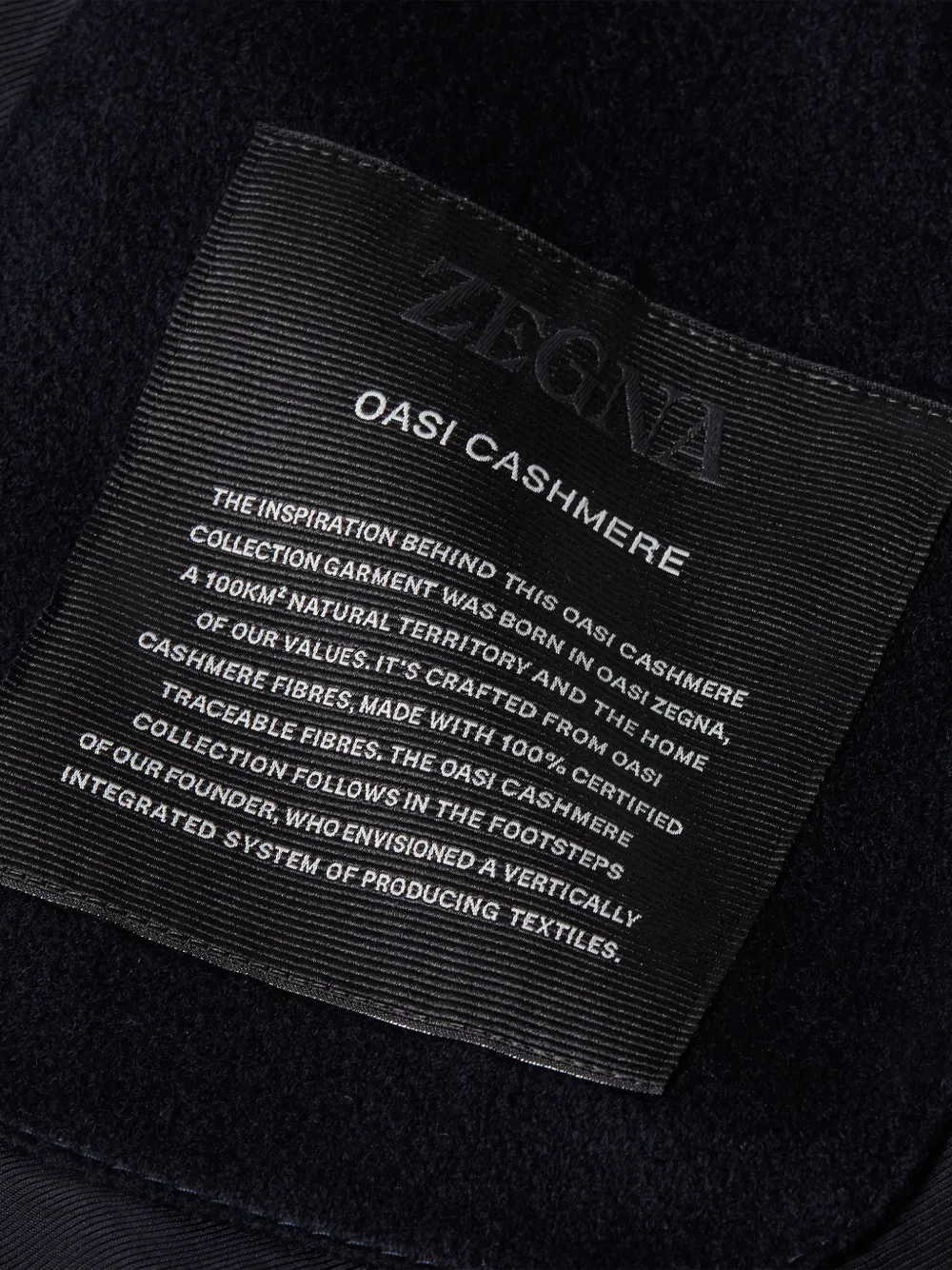 Zegna Oasi kasjmier jack Blauw