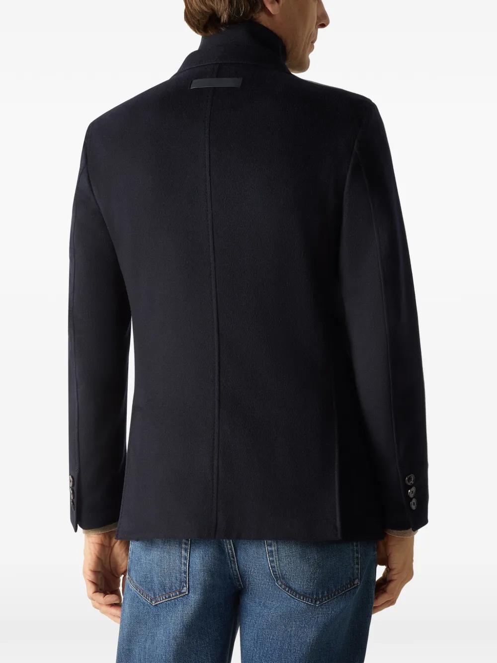 Zegna Oasi kasjmier jack Blauw