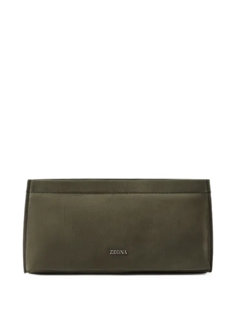 Zegna dark olive green Secondskin pouch