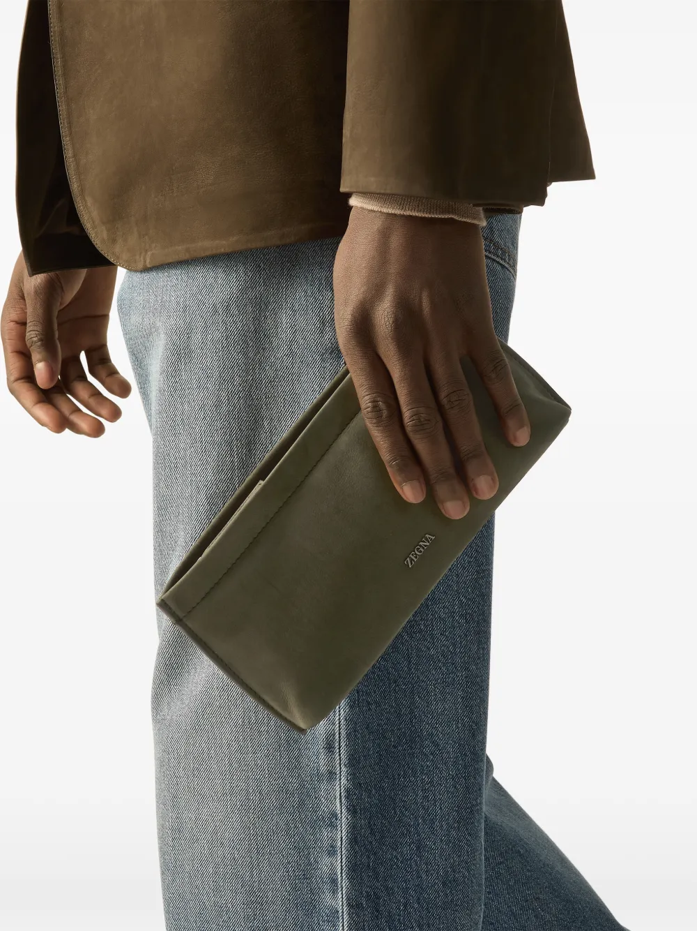 Zegna Secondskin buidel Groen