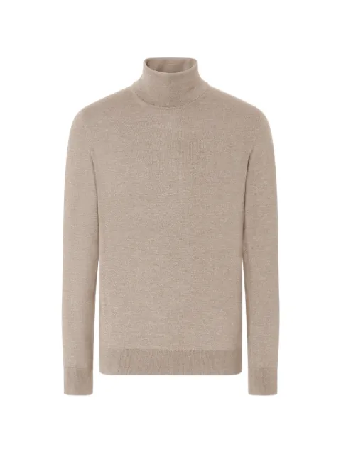 Zegna light taupe mélange Cashseta turtleneck