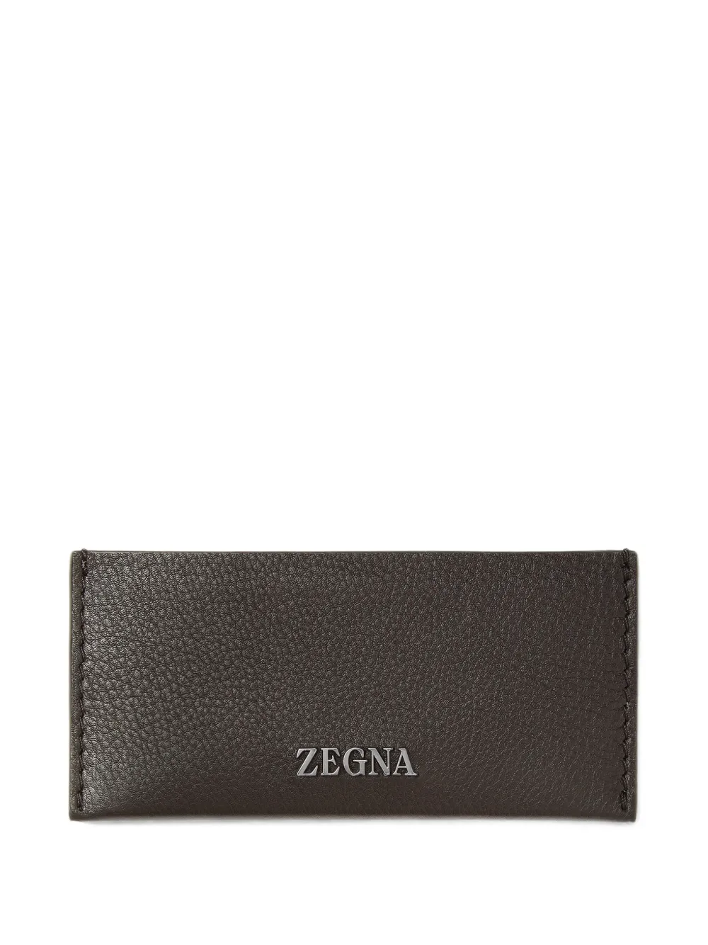 Zegna Portacarte in pelle SECONDSKIN marrone
