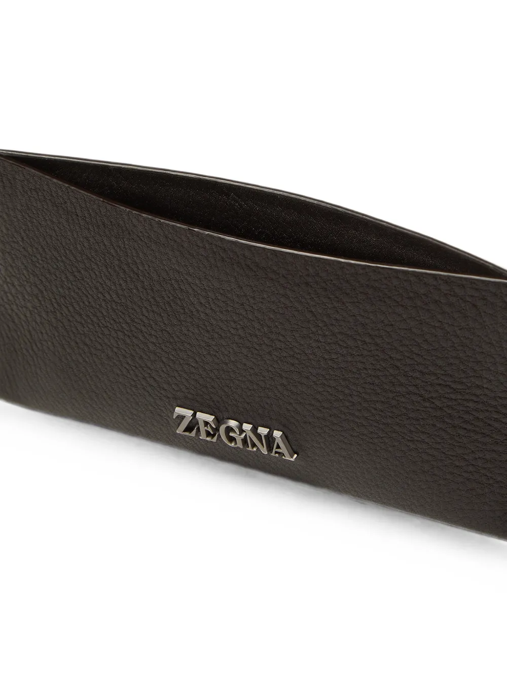 Zegna Secondskin donkerbruine pasjeshouder
