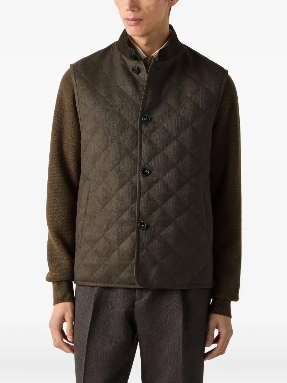 Zegna Trofeo 15 milmil 15 wollen top Groen