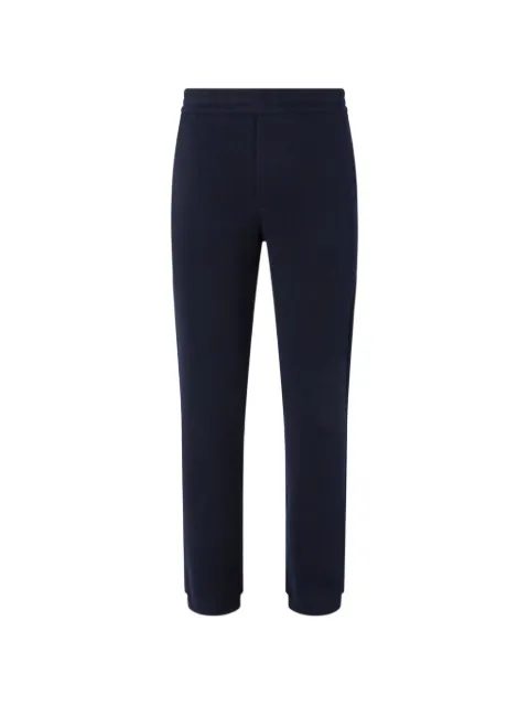 Zegna navy blue wool cotton and silk joggers