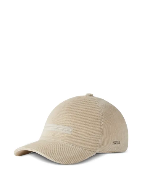 Zegna white Cashco baseball cap