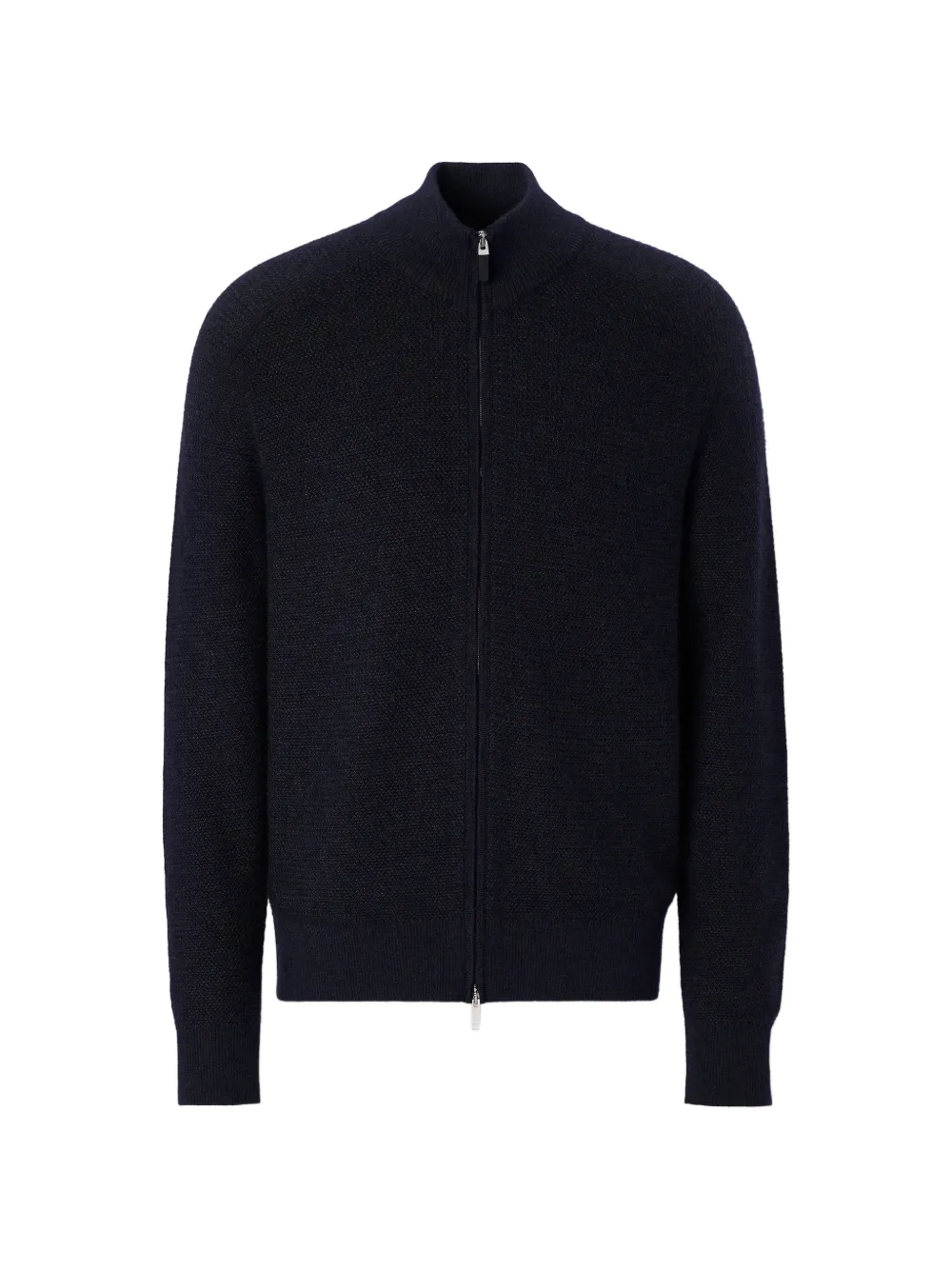 Zegna navy blue Cashseta full-zip cardigan