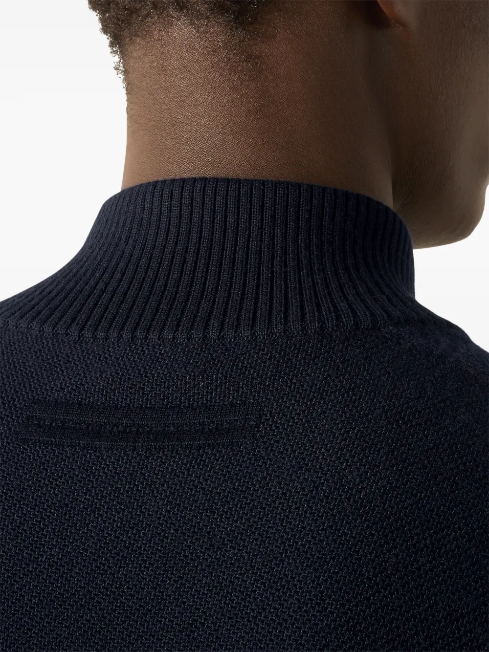 Zegna Cashsetta vest met rits Blauw