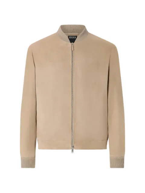 Zegna bomber de gamuza