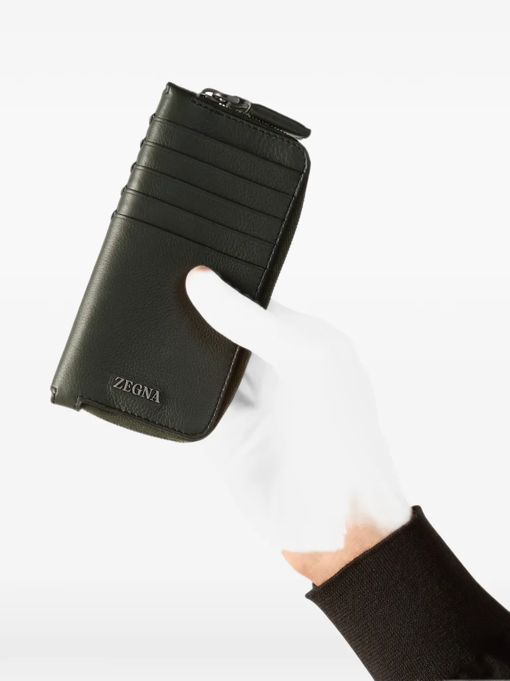 Zegna Secondskin pasjeshouder Groen