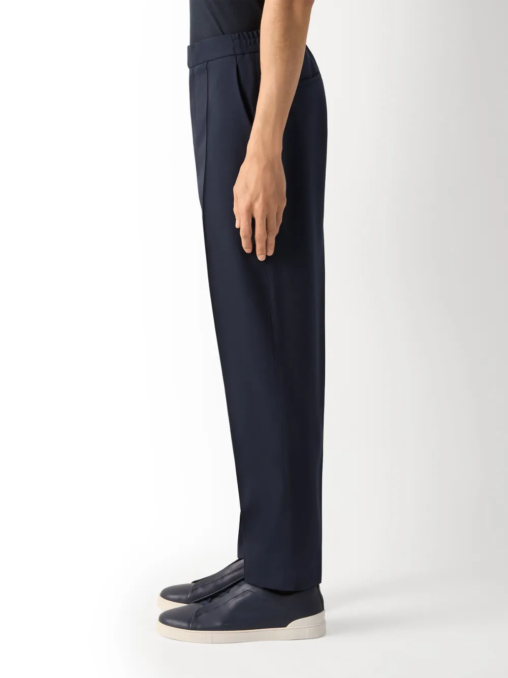 Zegna Wollen broek Blauw