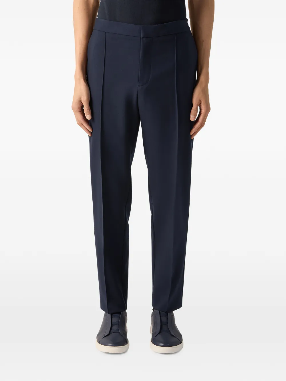 Zegna Wollen broek Blauw