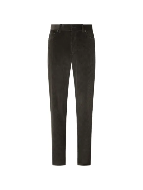 Zegna dark-olive-green Cashco Roccia pants