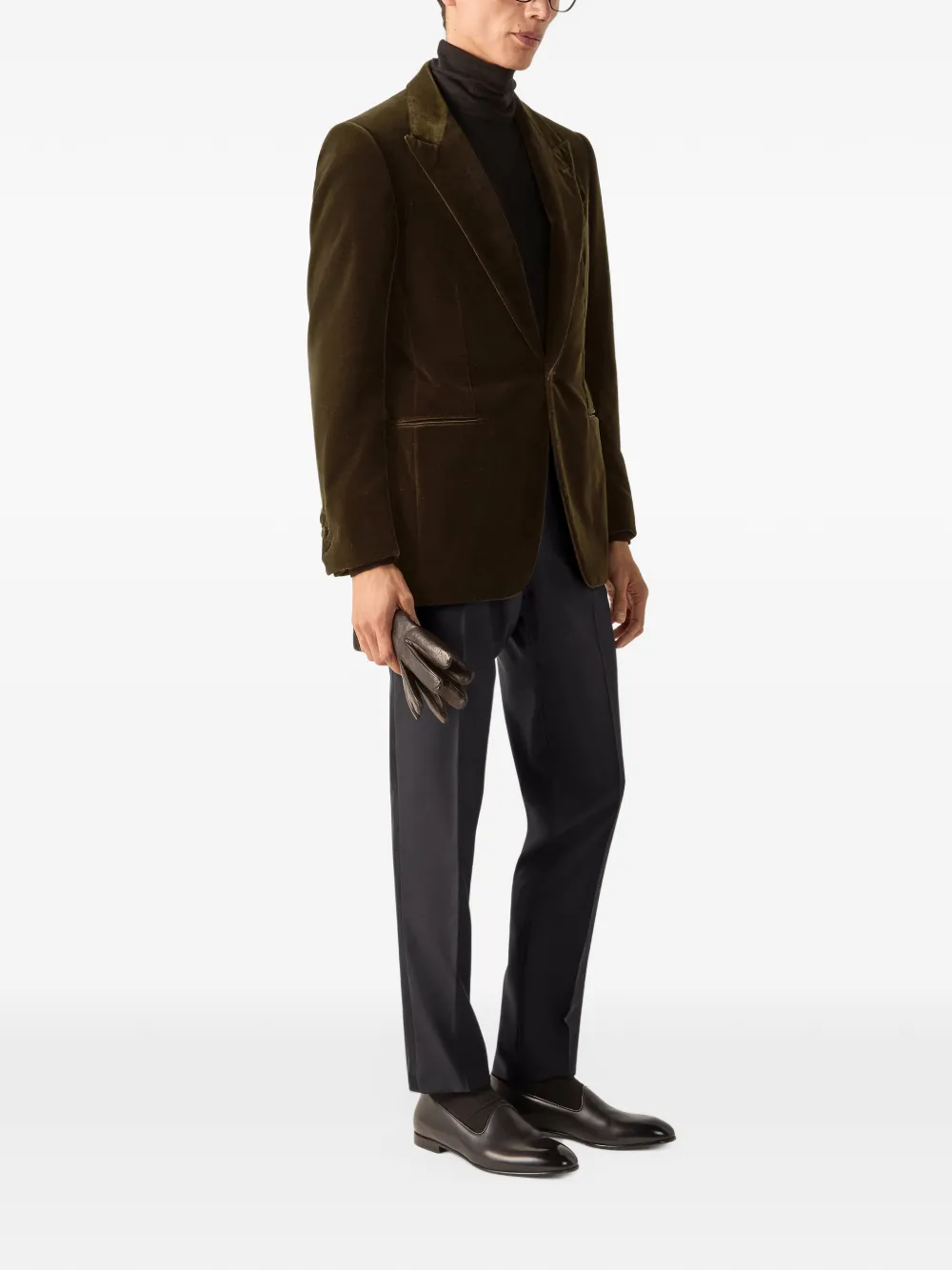 Zegna Katoenen blazer Groen