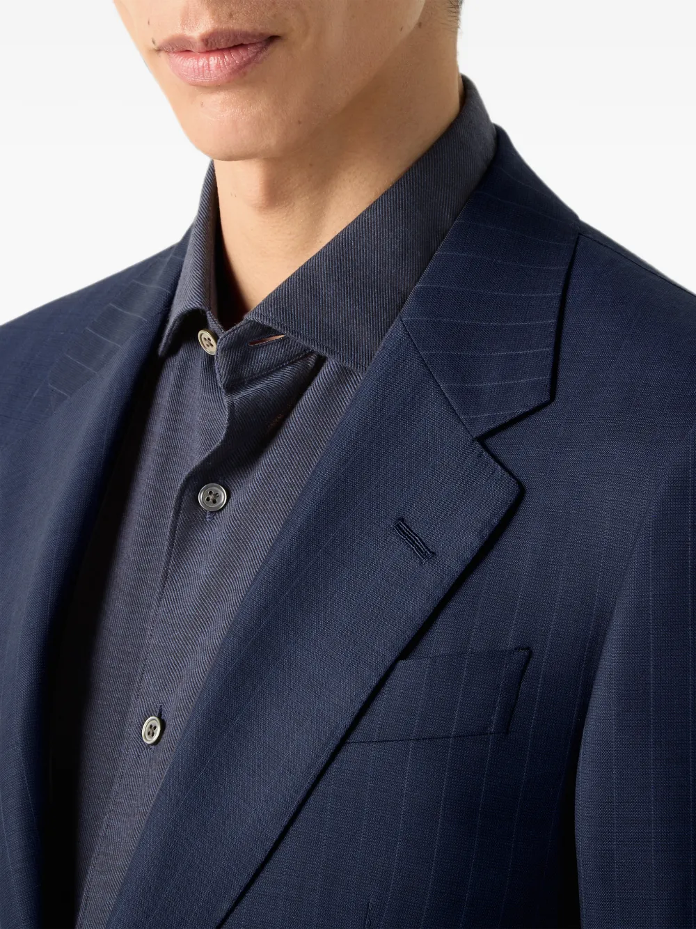 Zegna Trofeo 120mila wollen pak Blauw
