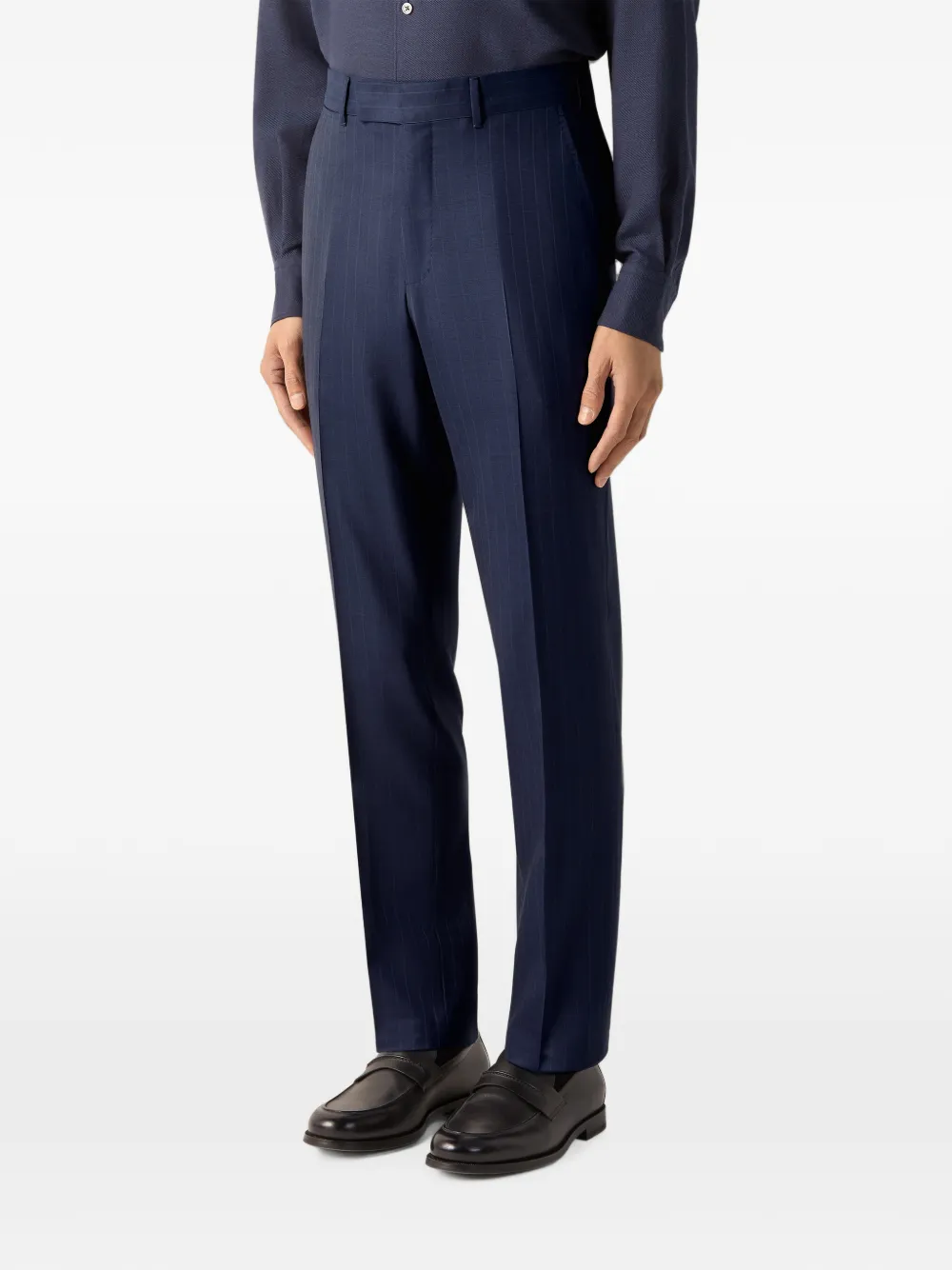 Zegna Trofeo 120mila wollen pak Blauw