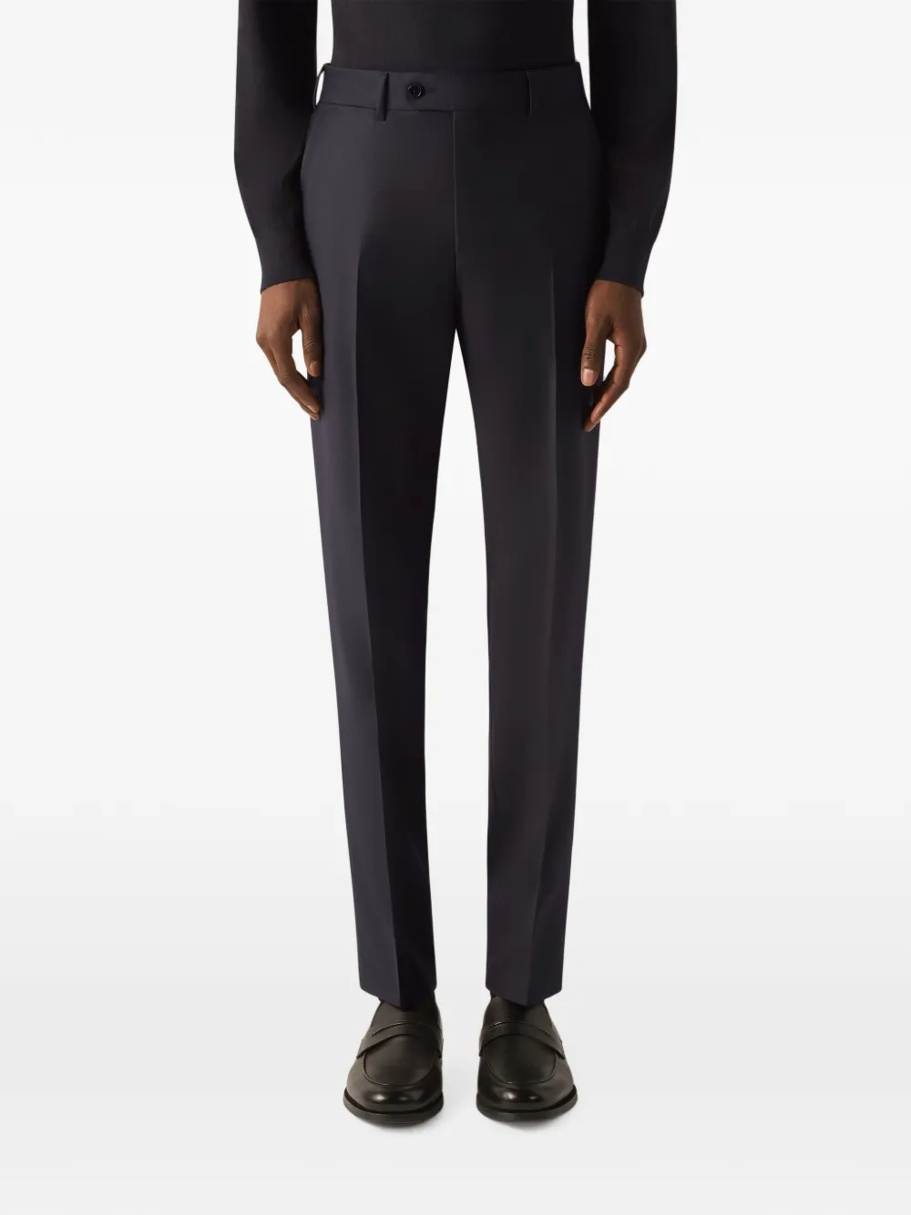 Zegna Trofeo Selection wollen pak Blauw