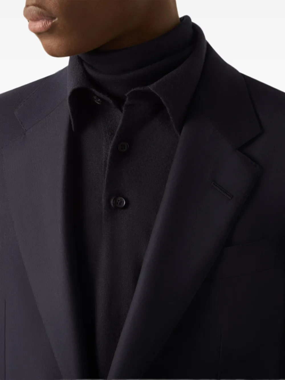 Zegna Trofeo Selection wollen pak Blauw