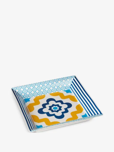 L'OCA NERA Lisbona tile-print tray
