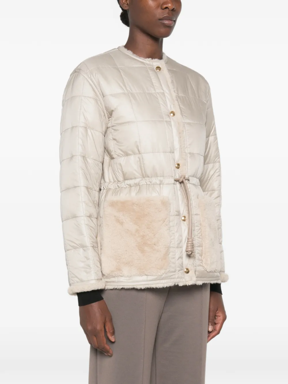 Moncler Gewatteerd jack Beige