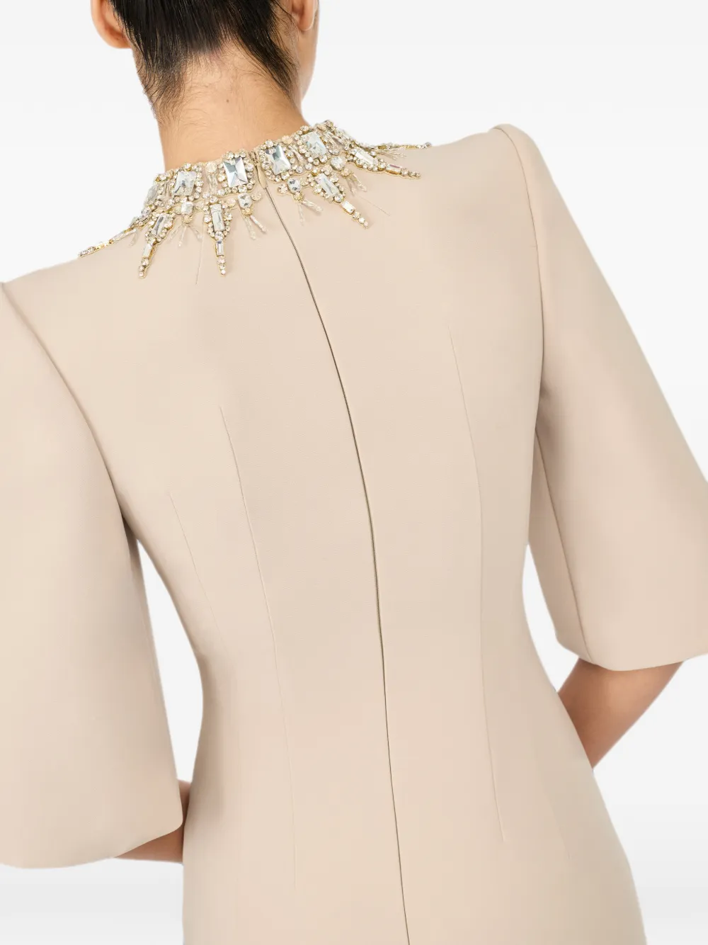 Jenny Packham Bibi jurk verfraaid met kristallen Beige
