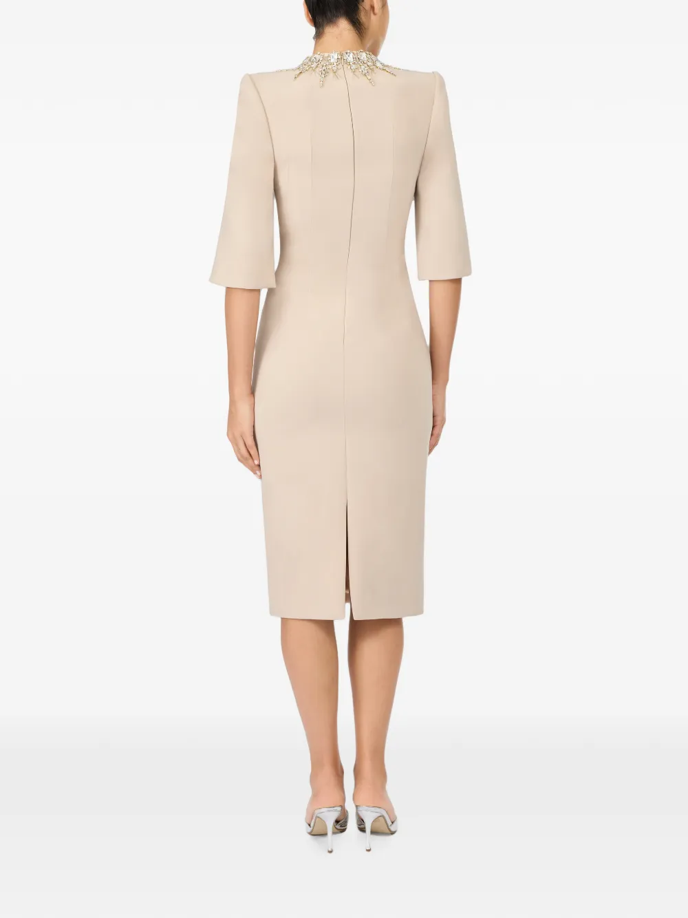 Jenny Packham Bibi jurk verfraaid met kristallen Beige