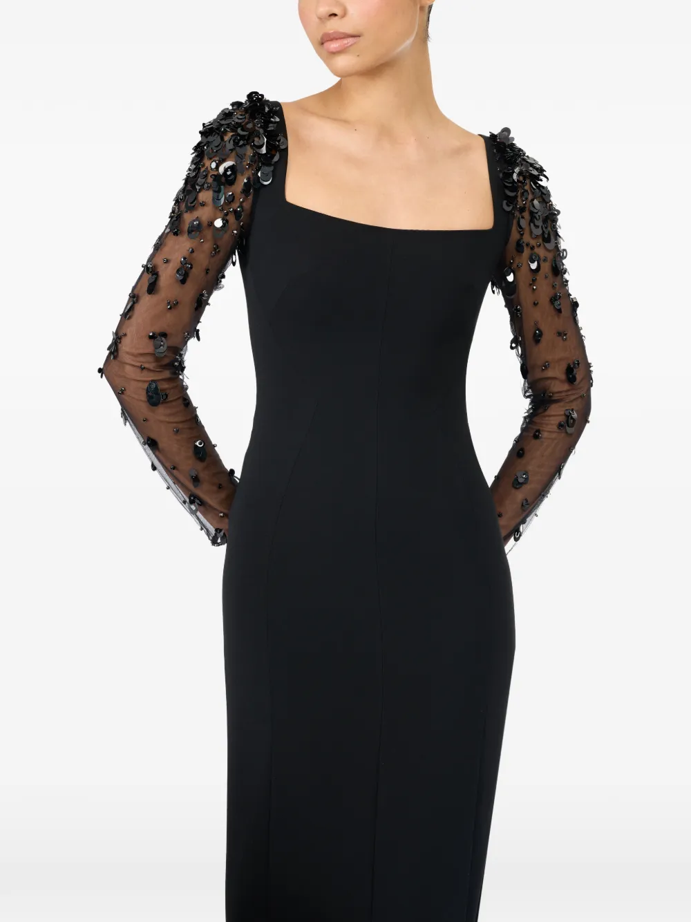 Jenny Packham Swift jurk verfraaid met pailletten Zwart