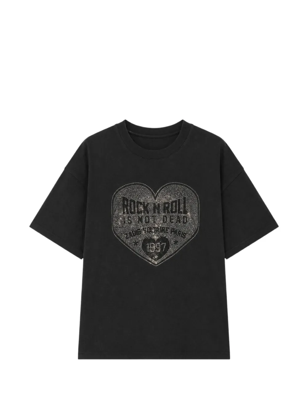 Zadig&Voltaire Taida BC Heart rhinestone-embellished T-shirt - Nero
