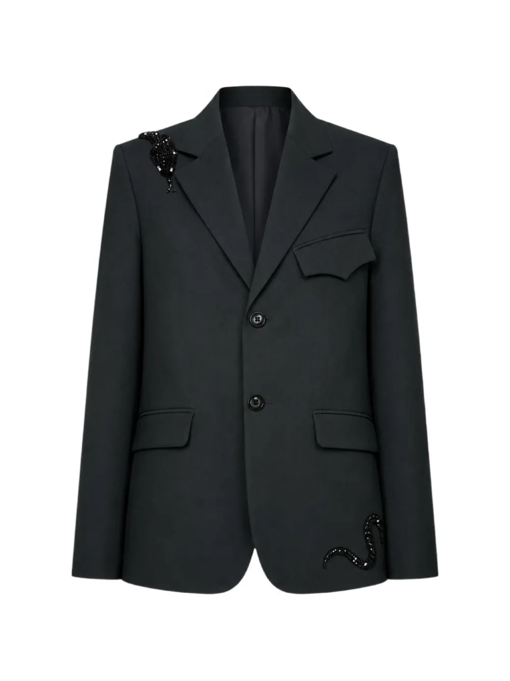 Zadig&Voltaire Vanille crystal-embellished single-breasted blazer - Nero