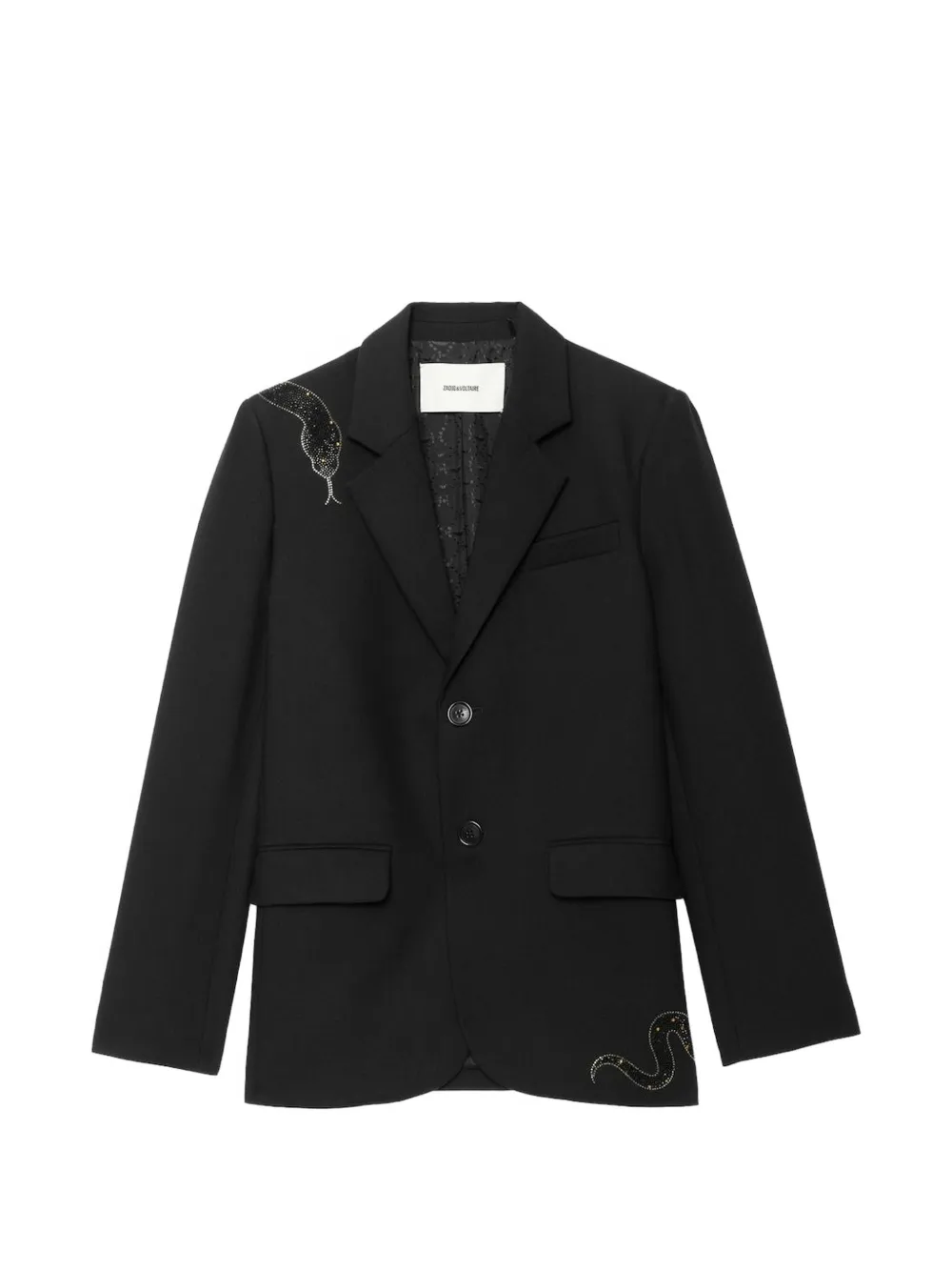 Zadig&Voltaire Vanille blazer verfraaid met kristallen Zwart