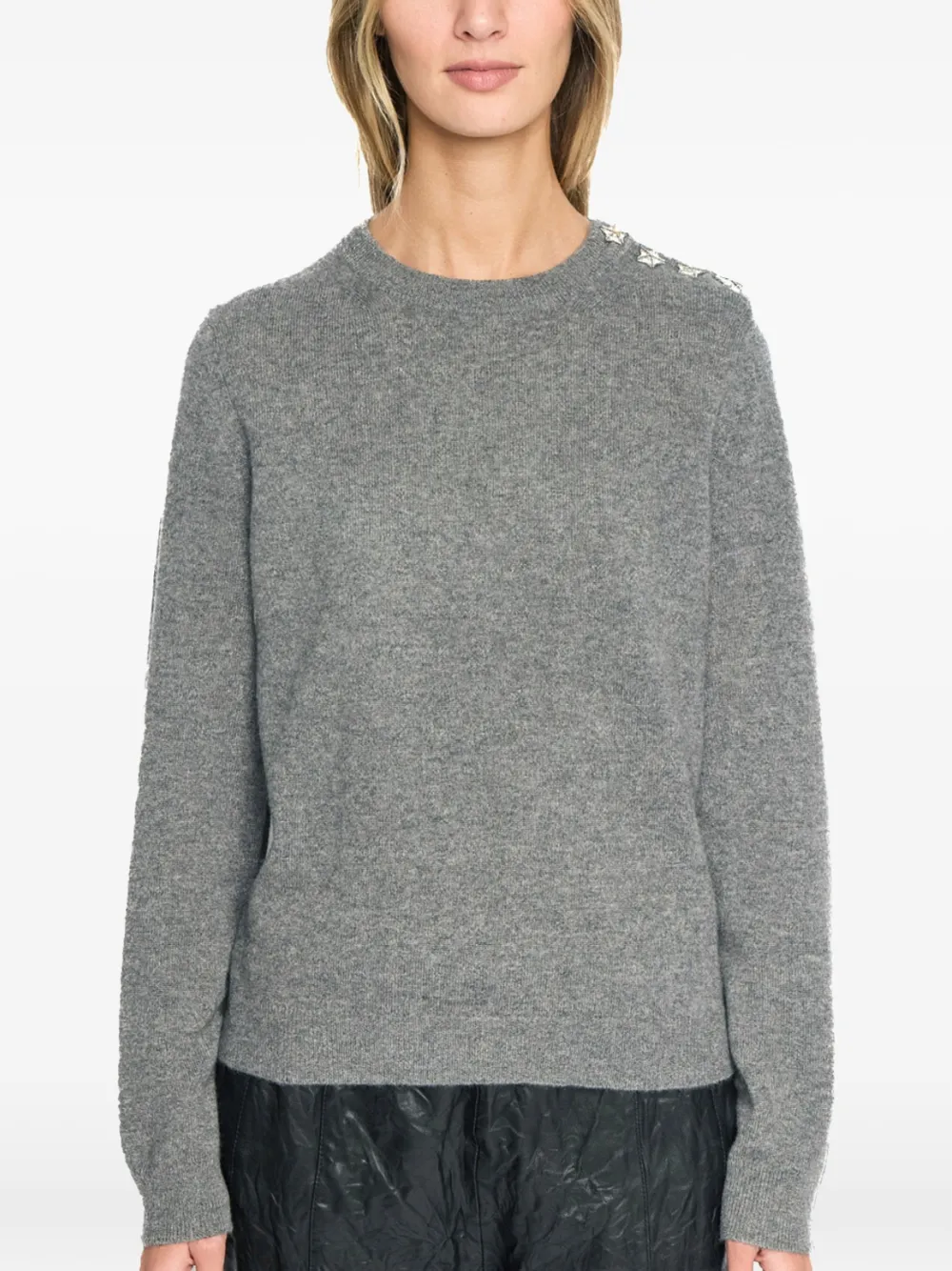 Zadig&Voltaire Cara trui verfraaid met studs Grijs