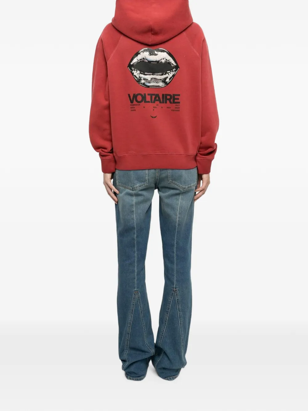 Zadig&Voltaire Georgy Mo Tour hoodie met geborduurd logo Rood