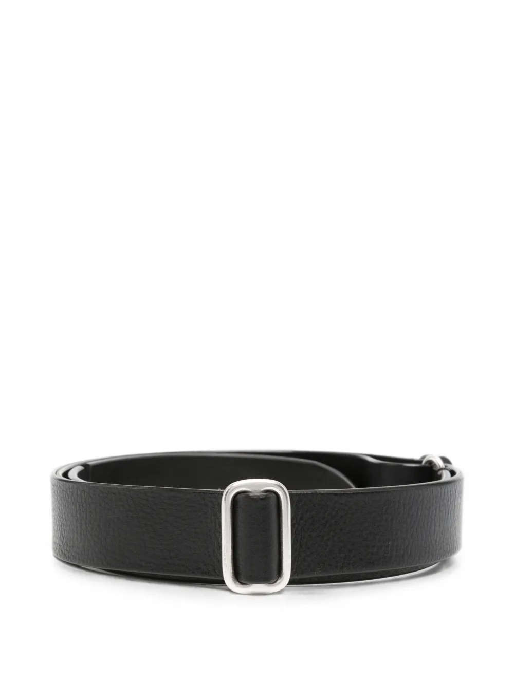 Officine Creative pebbled leather belt - Nero