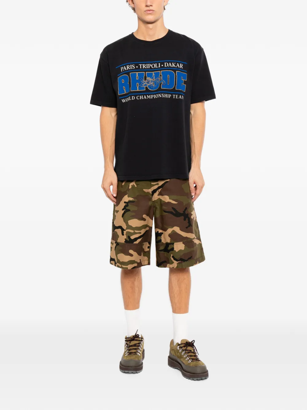 RHUDE logo-print T-shirt - Nero