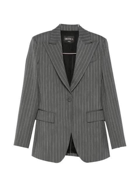 DONDUP pinstripe-pattern peaked-lapels blazer