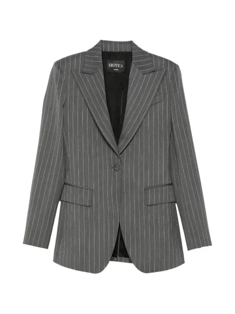 DONDUP pinstripe-pattern peaked-lapels blazer
