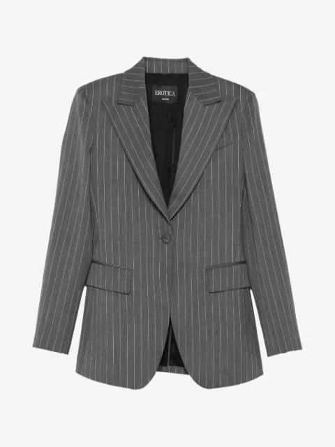 DONDUP pinstripe-pattern peaked-lapels blazer