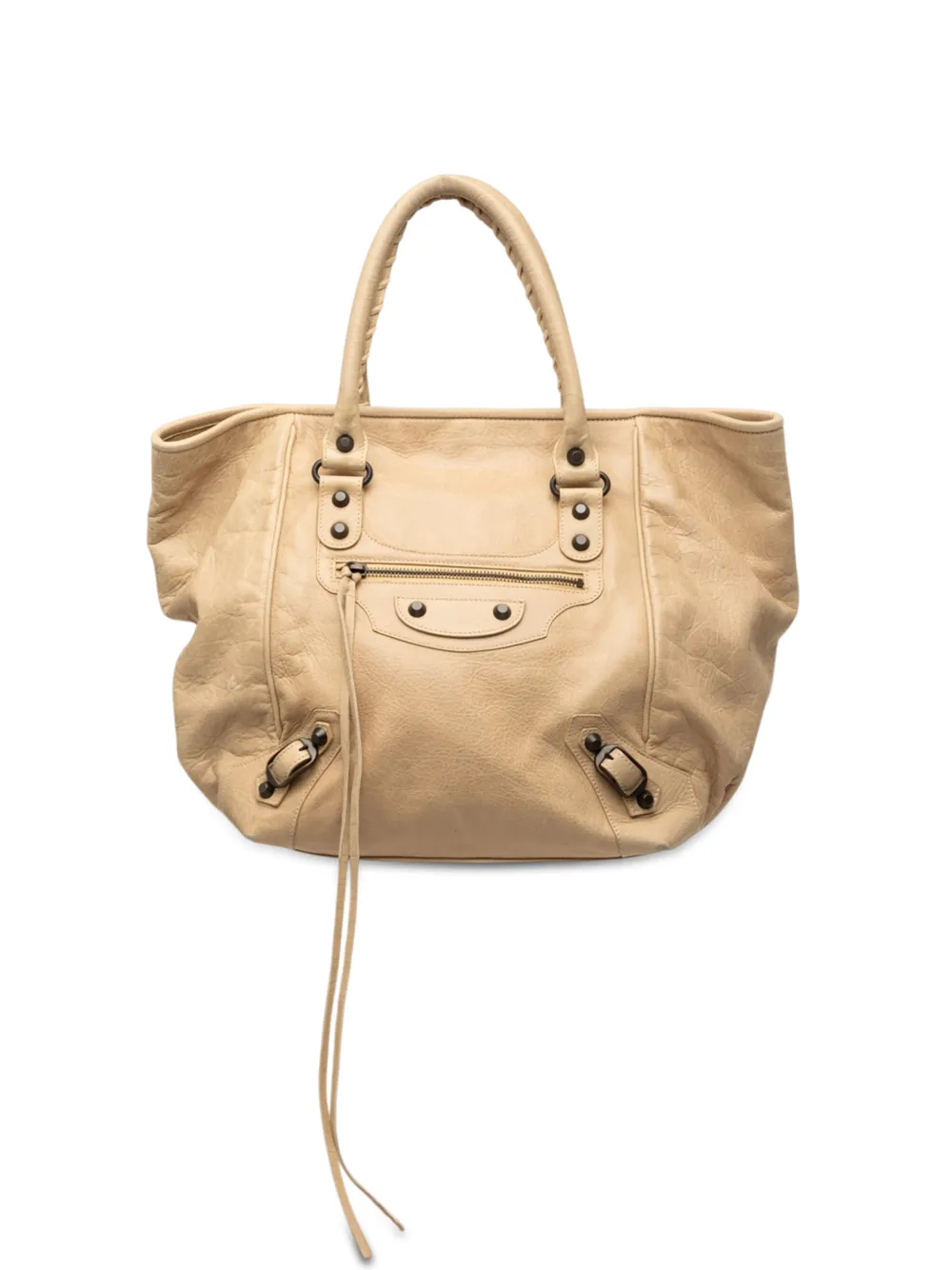 Balenciaga Pre-Owned Borsa tote Motocross Classic Sunday in pelle di agnello 2005 - Toni neutri