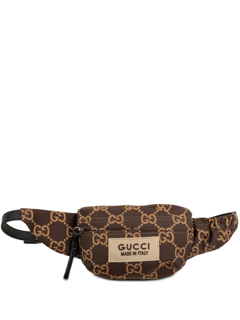 Gucci Pre-Owned Marsupio in nylon GG 2016-2026 - Marrone