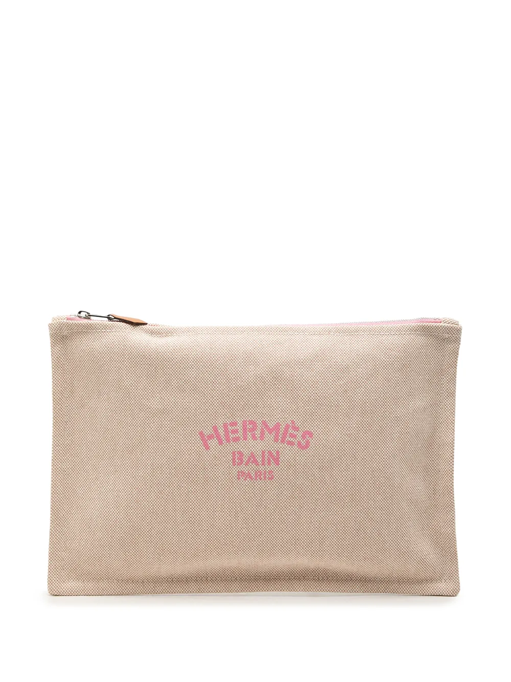 Hermès Pre-Owned Pouch New Yachting grande in Toile Bain 2010-2022 - Toni neutri